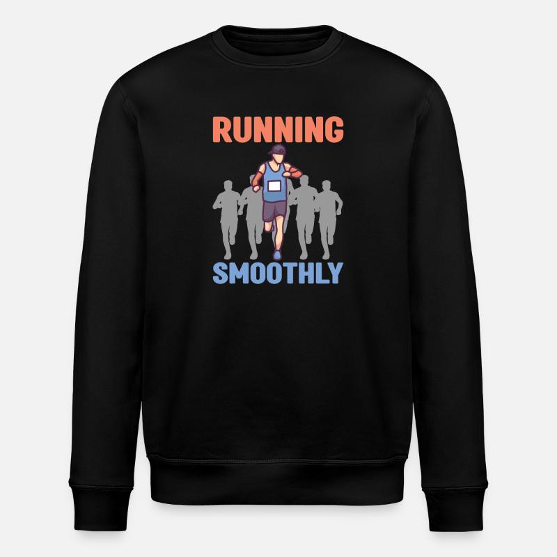 Marathon Courir en douceur - Sweat bio ROLLER Stanley/Stella Unisexe - noir