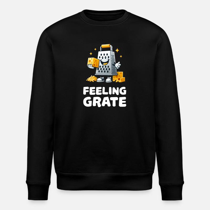 Feeling Grate Käsereibe - Stanley/Stella Unisex Bio-Sweatshirt ROLLER - Schwarz