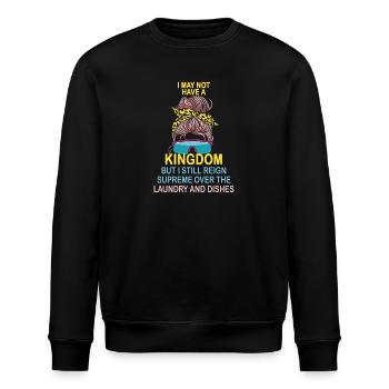 Herrschaft über Wäsche und Geschirr Hausfrau - Stanley/Stella Unisex Bio-Sweatshirt ROLLER - Schwarz - Vorne - Nik (191cm)