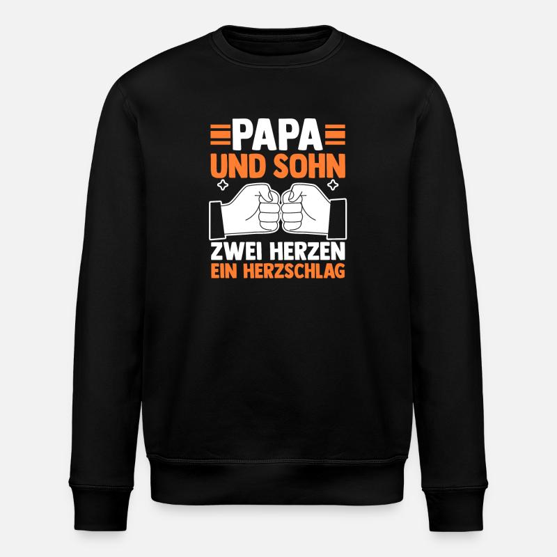 Papa et fils - Sweat bio ROLLER Stanley/Stella Unisexe - noir