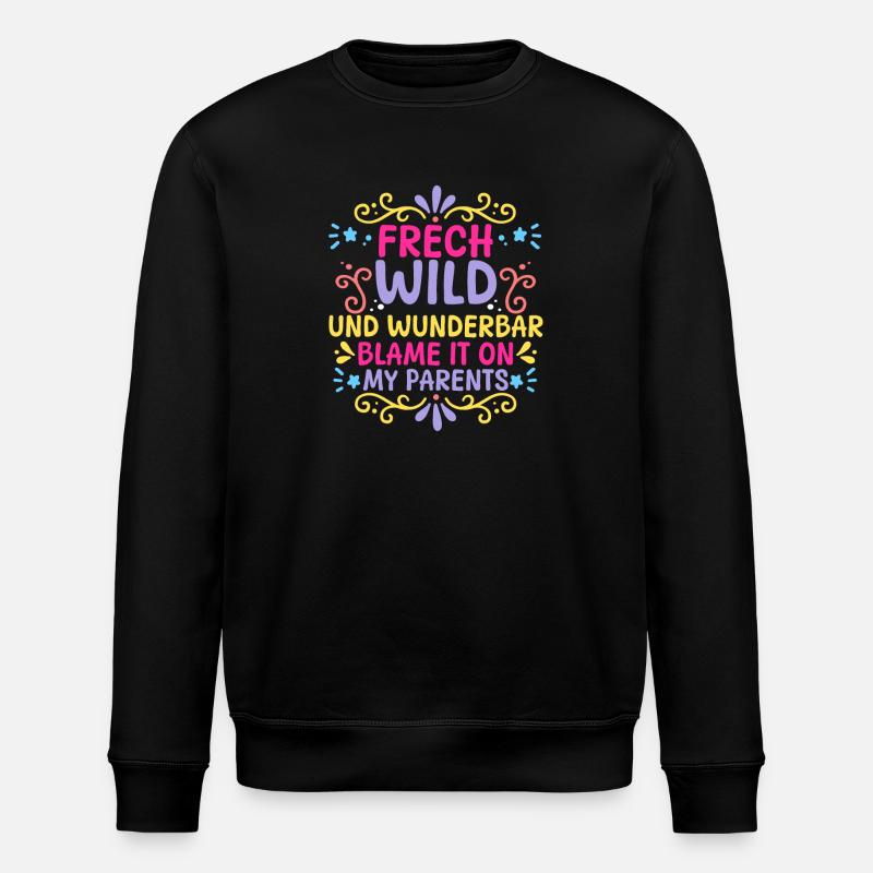 Töchter Tochter - Stanley/Stella Unisex Bio-Sweatshirt ROLLER - Schwarz