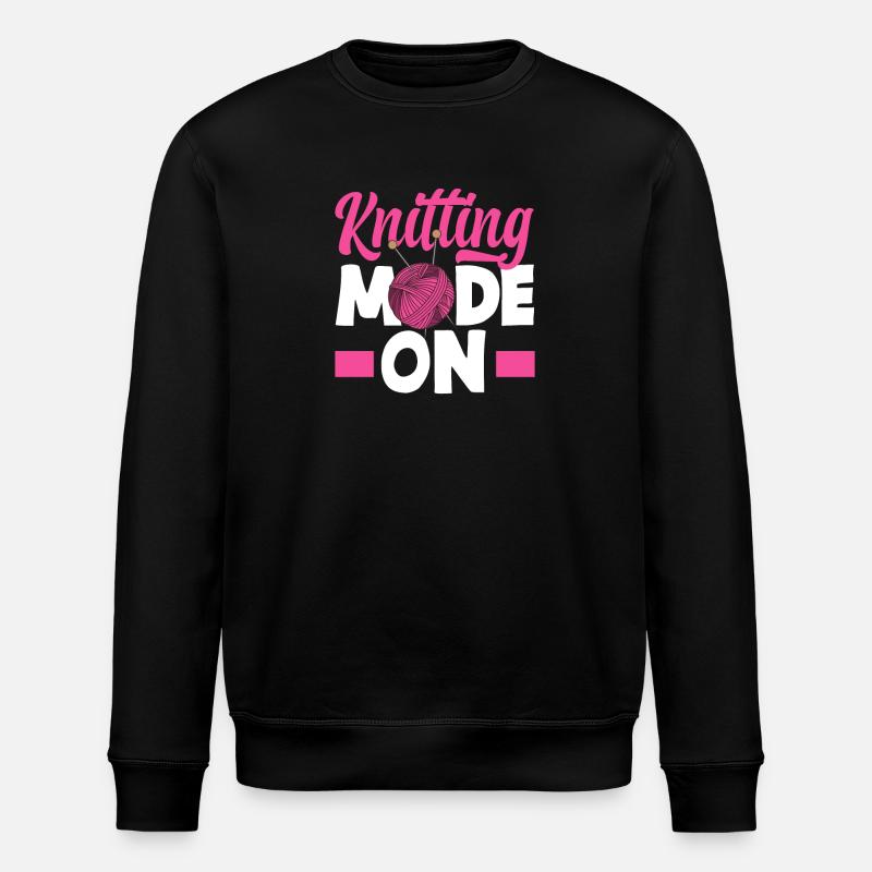 Knitting Knitting Lover - Stanley/Stella ROLLER Unisex Organic Sweatshirt - black