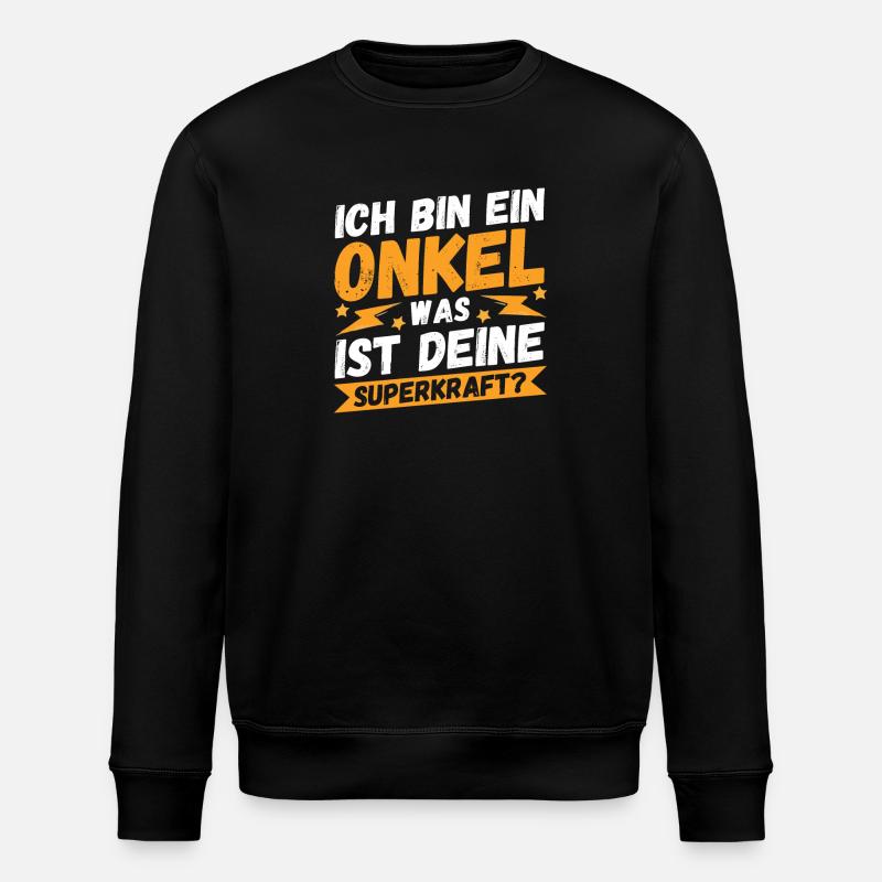 Uncle - Stanley/Stella ROLLER Unisex Organic Sweatshirt - black