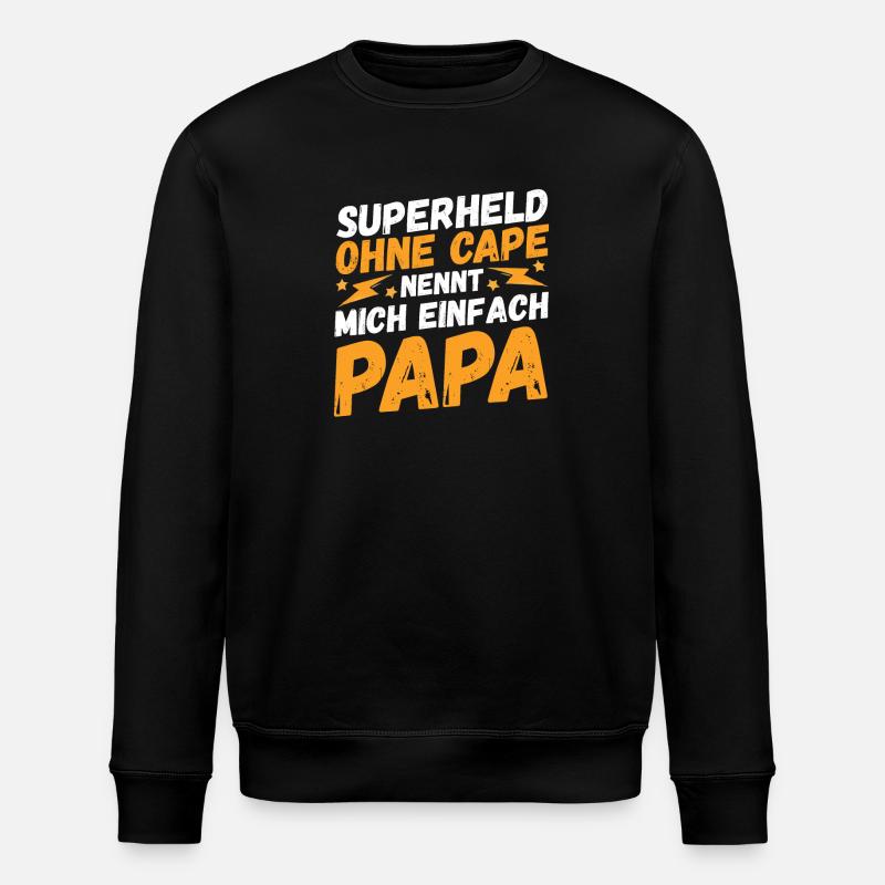 Father Dad - Stanley/Stella ROLLER Unisex Organic Sweatshirt - black