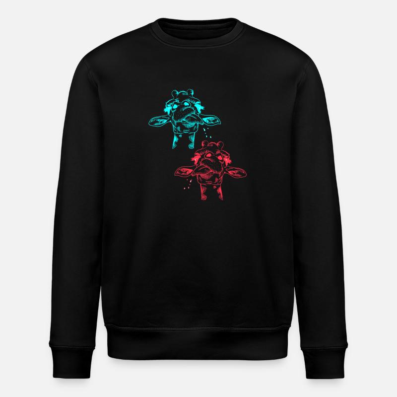 Giraffe Zoo Zoo Animals Giraffes - Stanley/Stella ROLLER Unisex Organic Sweatshirt - black