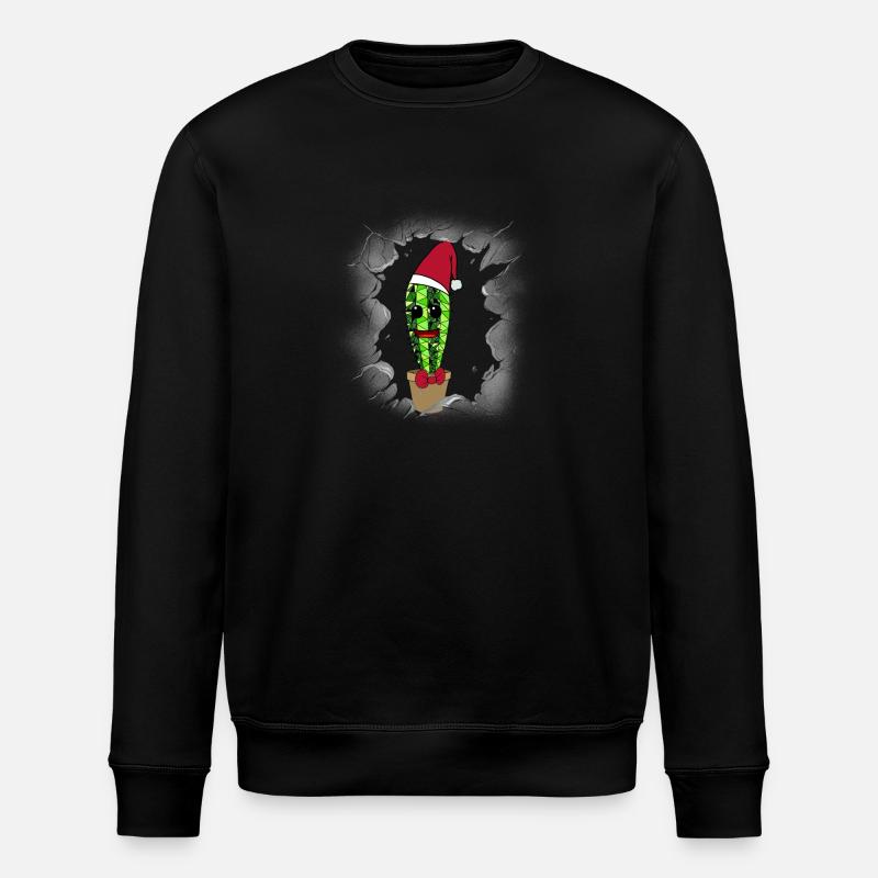 Saint-Nicolas Belle-mère Noël Cactus - Sweat bio ROLLER Stanley/Stella Unisexe - noir