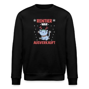 Cat Reindeer a été vendu Noël - Sweat bio ROLLER Stanley/Stella Unisexe - noir - Devant - Nik (191cm)