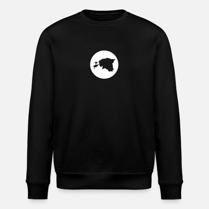 Estonia Map Estonian Este - Stanley/Stella ROLLER Unisex Organic Sweatshirt - black