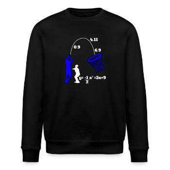 Sport Baller Hoops Spieler Berechnung Basketball - Stanley/Stella Unisex Bio-Sweatshirt ROLLER - Schwarz - Vorne - Nik (191cm)