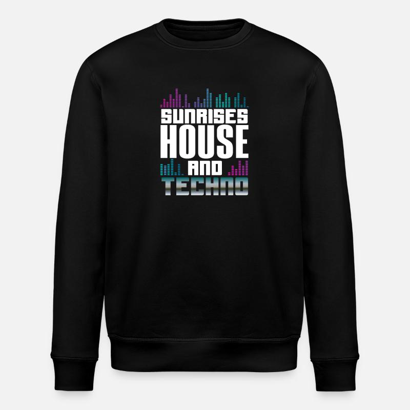 Sunrises House Et Techno Lover - Sweat bio ROLLER Stanley/Stella Unisexe - noir