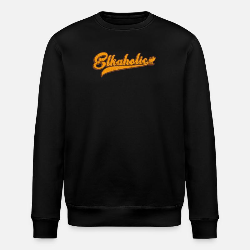 Elchjagd Elkaholische Jäger - Stanley/Stella Unisex Bio-Sweatshirt ROLLER - Schwarz