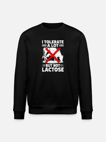 Lactose intolerance Lactose intolerant - Stanley/Stella ROLLER Unisex Organic Sweatshirt - black