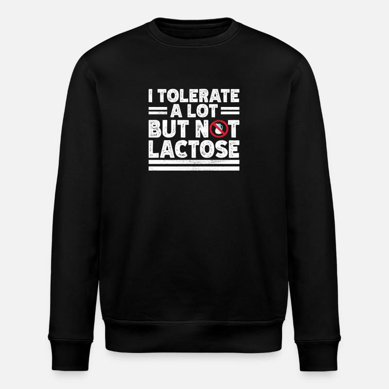 Lactose intolerance Lactose intolerant - Stanley/Stella ROLLER Unisex Organic Sweatshirt - black