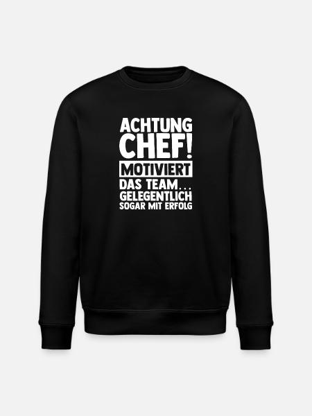 Teamleiter Gruppenleiter Teamchef Abteilungsleiter - Stanley/Stella Unisex Bio-Sweatshirt ROLLER - Schwarz