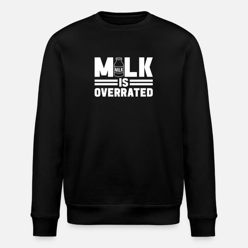 Lactose intolerance Lactose intolerant - Stanley/Stella ROLLER Unisex Organic Sweatshirt - black