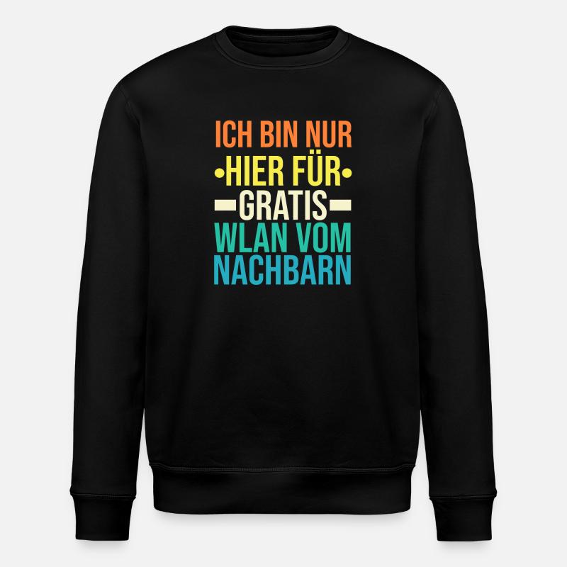 Nachbarschaft Bester Nachbar - Stanley/Stella Unisex Bio-Sweatshirt ROLLER - Schwarz