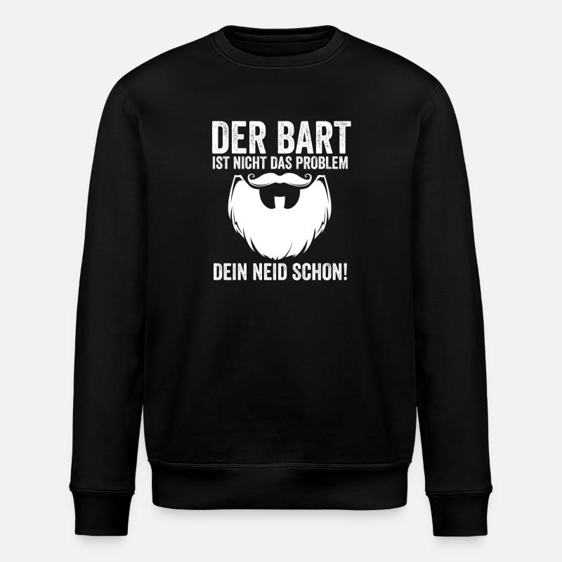 Bearded Bearded Beard - Stanley/Stella ROLLER Unisex Organic Sweatshirt - black