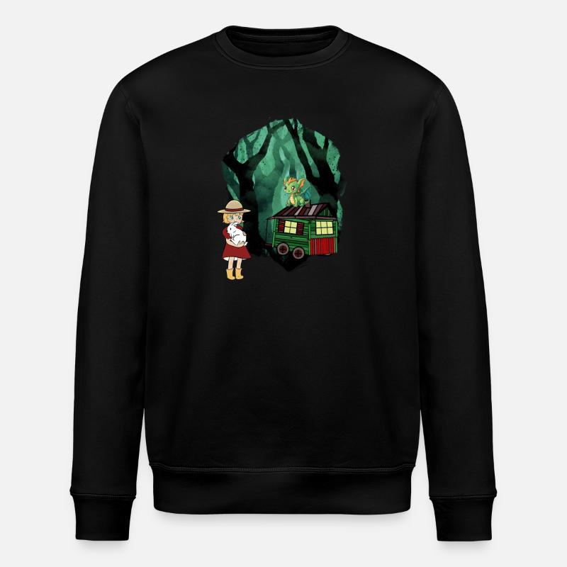 Märchen Märchenfigur Drache Wald Abenteuer - Stanley/Stella Unisex Bio-Sweatshirt ROLLER - Schwarz