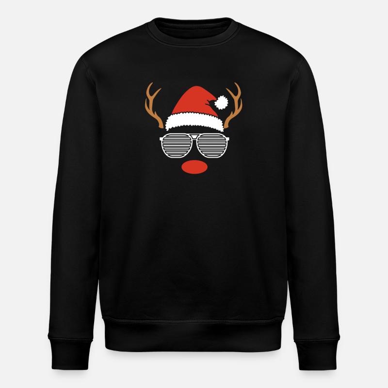 Père Noël Renne de Noël - Sweat bio ROLLER Stanley/Stella Unisexe - noir