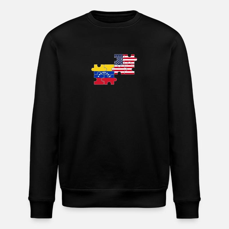 Venezuela États-Unis Drapeau Américain - Sweat bio ROLLER Stanley/Stella Unisexe - noir