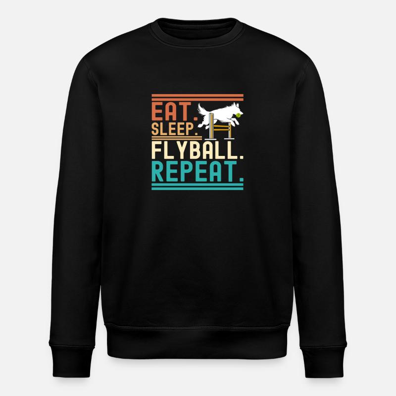 Flyball Hundesport - Stanley/Stella Unisex Bio-Sweatshirt ROLLER - Schwarz