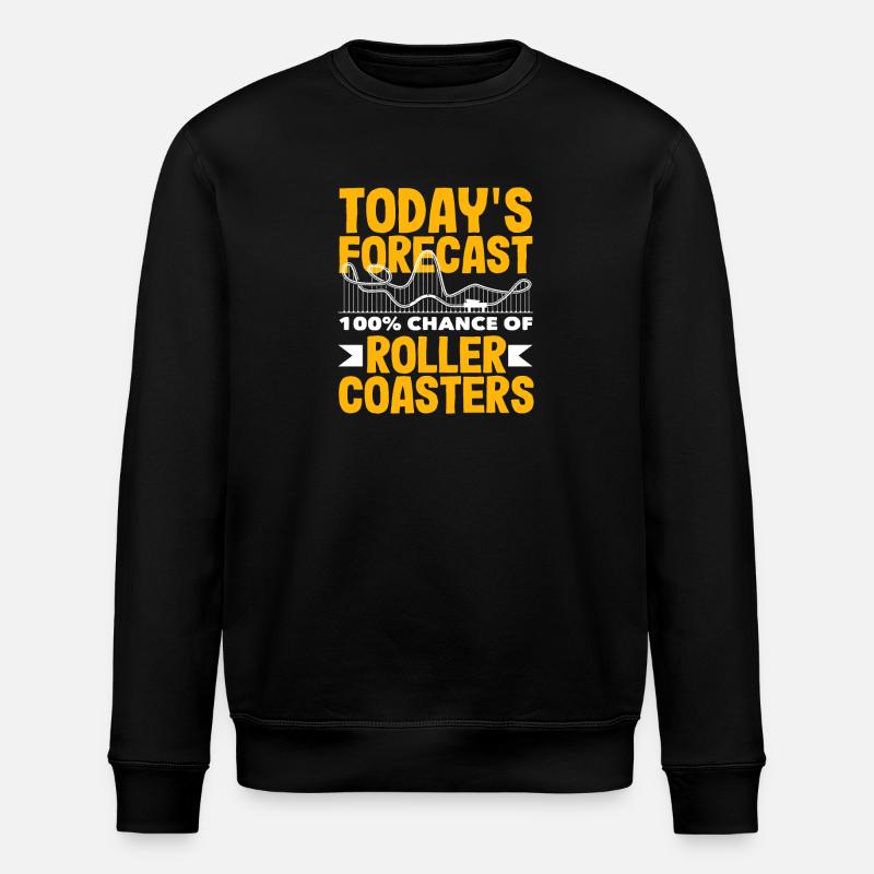Today's Prediction: 100% Roller Coasters - Stanley/Stella ROLLER Unisex Organic Sweatshirt - black