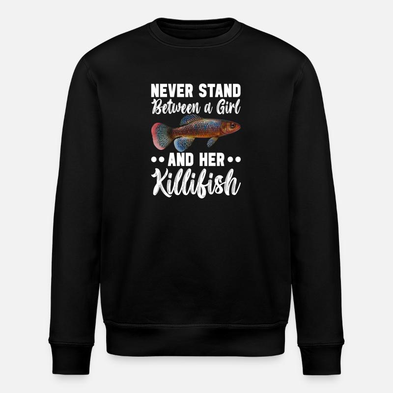 Killifisch Aquarium Fish Lovers - Stanley/Stella ROLLER Unisex Organic Sweatshirt - black