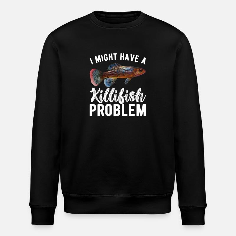 Killifisch Aquarium Fish Lovers - Stanley/Stella ROLLER Unisex Organic Sweatshirt - black