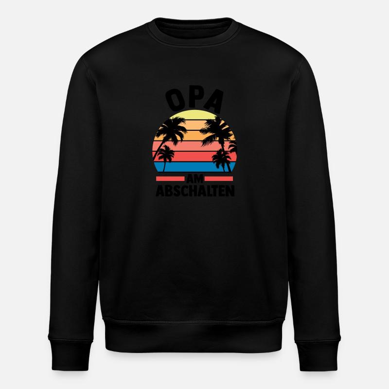 Vacances Vacancier Grand-père Papy - Sweat bio ROLLER Stanley/Stella Unisexe - noir