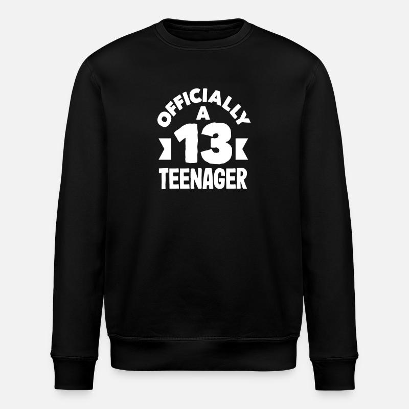 Officiellement un adolescent 13e anniversaire - Sweat bio ROLLER Stanley/Stella Unisexe - noir