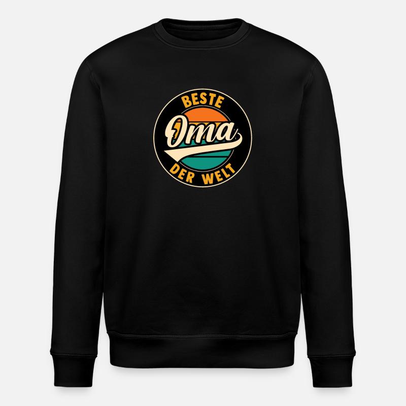 Großmutter Beste Oma - Stanley/Stella Unisex Bio-Sweatshirt ROLLER - Schwarz
