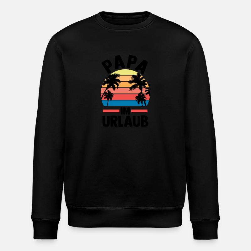 Vacances Vacancier Père Papa - Sweat bio ROLLER Stanley/Stella Unisexe - noir