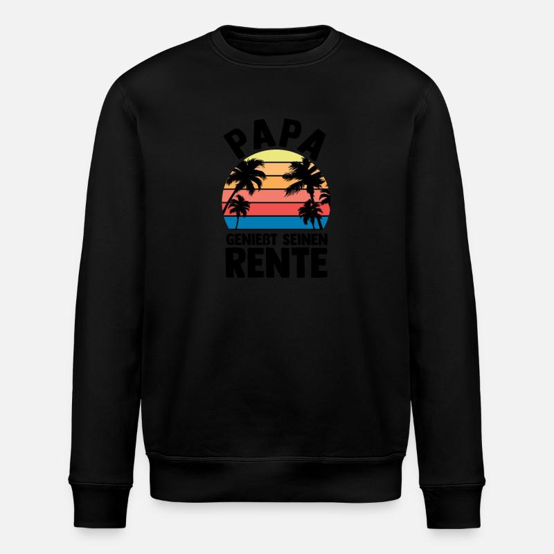 Vacation Vacationer Father Dad - Stanley/Stella ROLLER Unisex Organic Sweatshirt - black