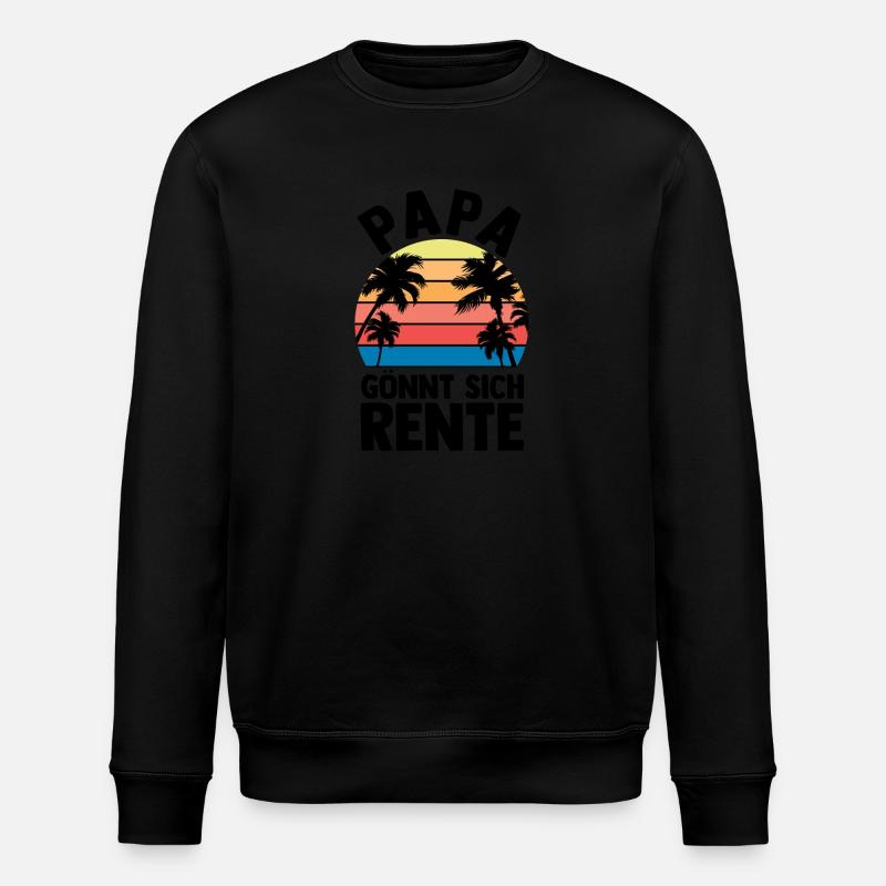 Vacances Vacancier Père Papa - Sweat bio ROLLER Stanley/Stella Unisexe - noir