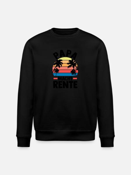 Vacation Vacationer Father Dad - Stanley/Stella ROLLER Unisex Organic Sweatshirt - black