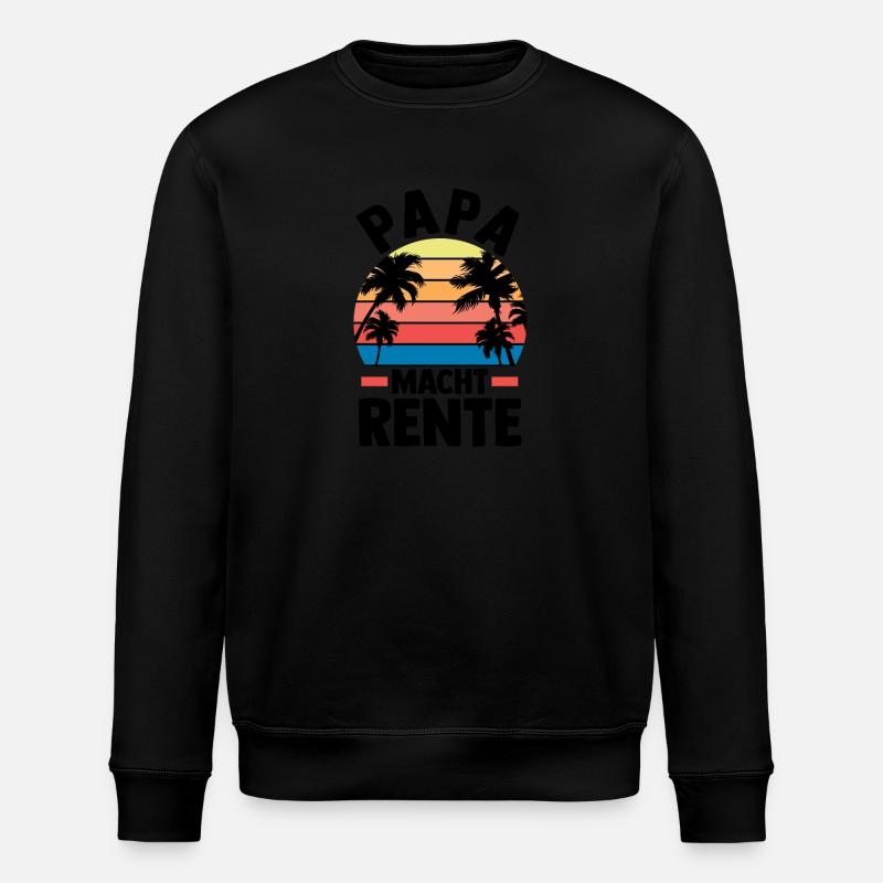 Vacances Vacancier Père Papa - Sweat bio ROLLER Stanley/Stella Unisexe - noir