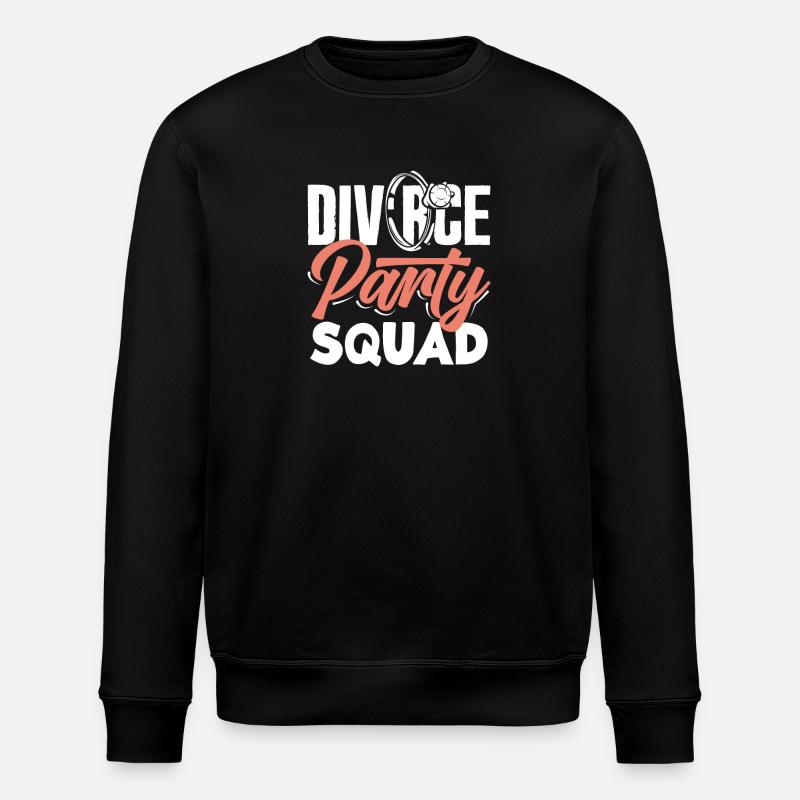 Scheidung Party Squad Feier Scheidung - Stanley/Stella Unisex Bio-Sweatshirt ROLLER - Schwarz
