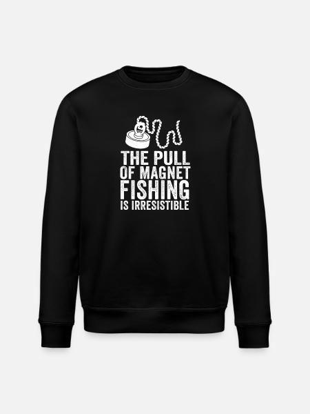 Neodymium Magnet Fishing Magnetic Fisher - Stanley/Stella ROLLER Unisex Organic Sweatshirt - black