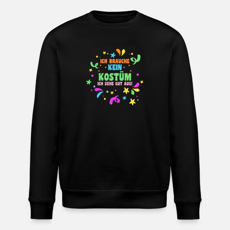 Costume de carnaval Carnaval - Sweat bio ROLLER Stanley/Stella Unisexe - noir