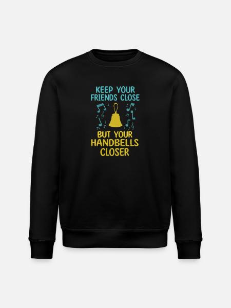 Choir Music Instrument Handbell Choir - Stanley/Stella ROLLER Unisex Organic Sweatshirt - black