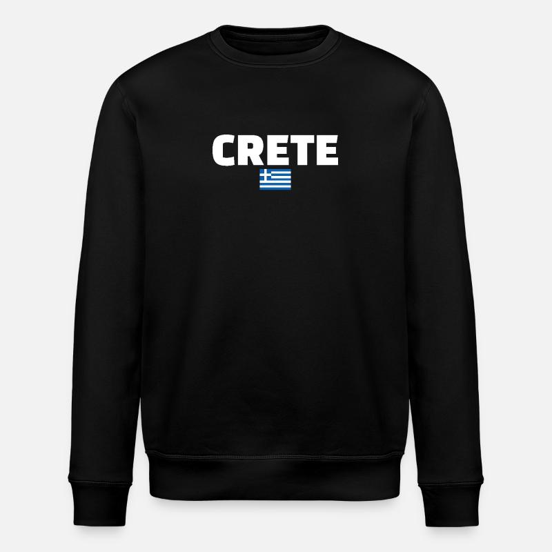 Crète Grèce Drapeau grec Grec - Sweat bio ROLLER Stanley/Stella Unisexe - noir