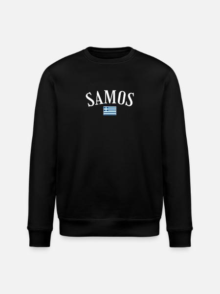 Samos Grèce Drapeau grec Grec - Sweat bio ROLLER Stanley/Stella Unisexe - noir