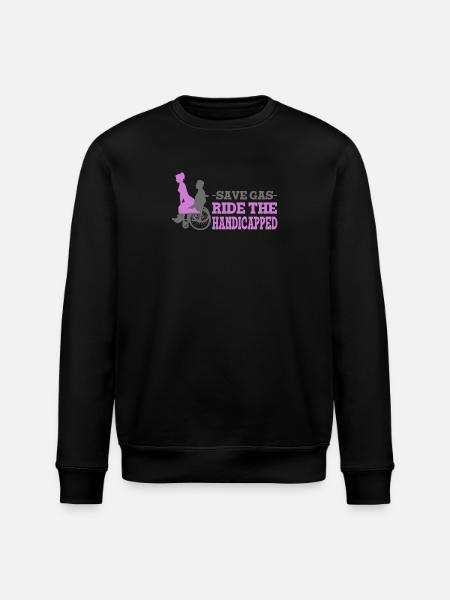 Handicapped Empowerment Illustration for - Stanley/Stella ROLLER Unisex Organic Sweatshirt - black