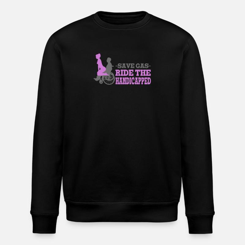 Handicapped Empowerment Illustration for - Stanley/Stella ROLLER Unisex Organic Sweatshirt - black