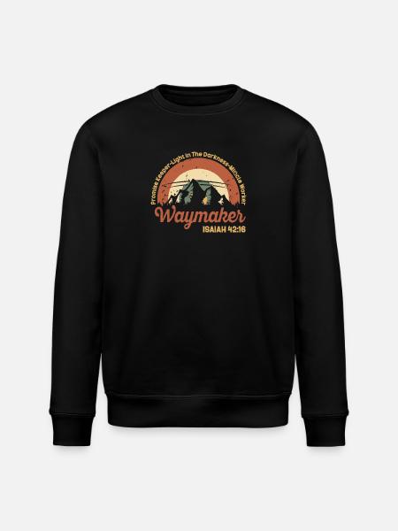 Wegweiser, Versprechenshüter, Wundertäter - Stanley/Stella Unisex Bio-Sweatshirt ROLLER - Schwarz