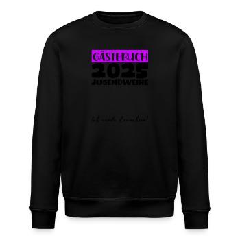 Jugendweihe 2025 Gästebuch Geschenk Mädchen Jungen - Stanley/Stella Unisex Bio-Sweatshirt ROLLER - Schwarz - Vorne - Nik (191cm)