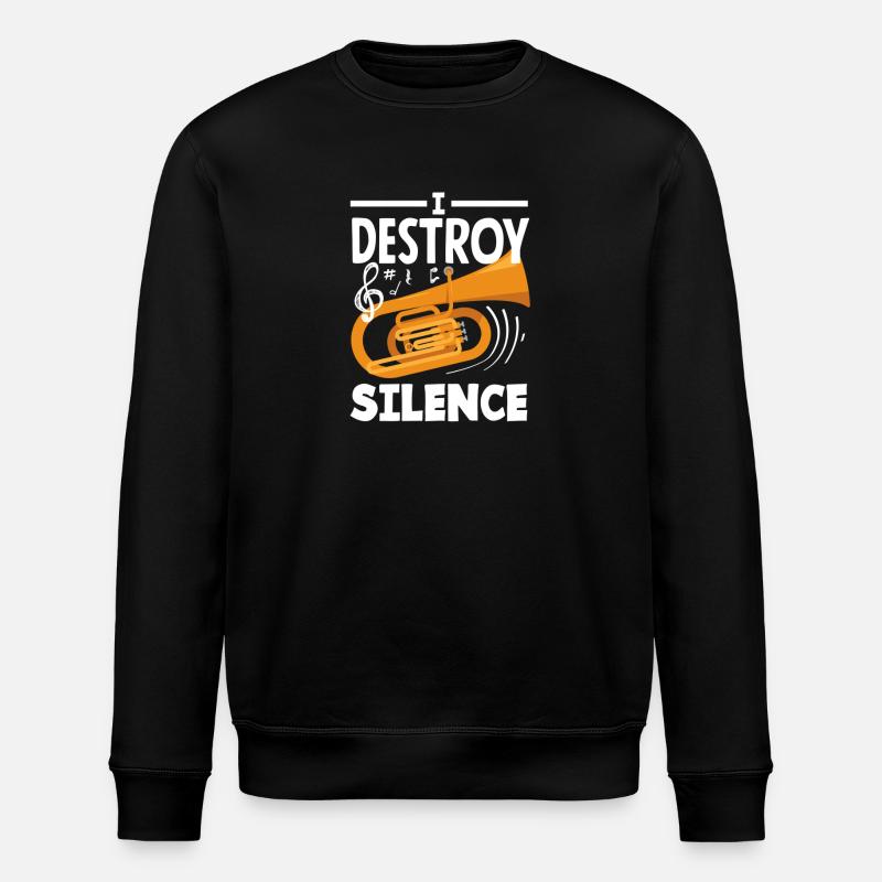 Tubiste I Destroy The Silence - Sweat bio ROLLER Stanley/Stella Unisexe - noir