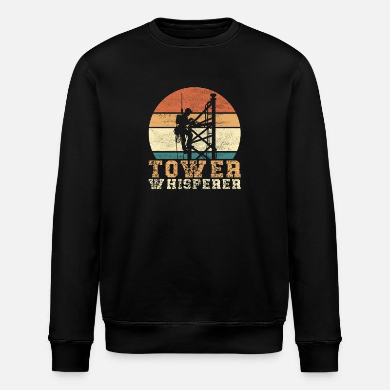 Industriekletterer Tower Climber Industrieklettern - Stanley/Stella Unisex Bio-Sweatshirt ROLLER - Schwarz