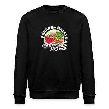 Penang Reisender Asian - Stanley/Stella Unisex Bio-Sweatshirt ROLLER - Schwarz - Vorne - Nik (191cm)