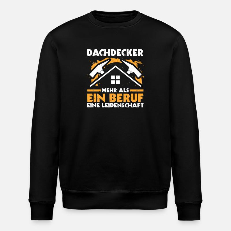 Master Roofer Roofer - Stanley/Stella ROLLER Unisex Organic Sweatshirt - black